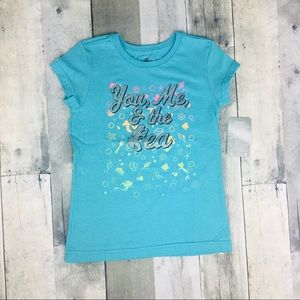NWT Disney Store Ariel Mermaid T-Shirt Size 5/6